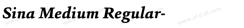 Sina Medium Regular字体转换
